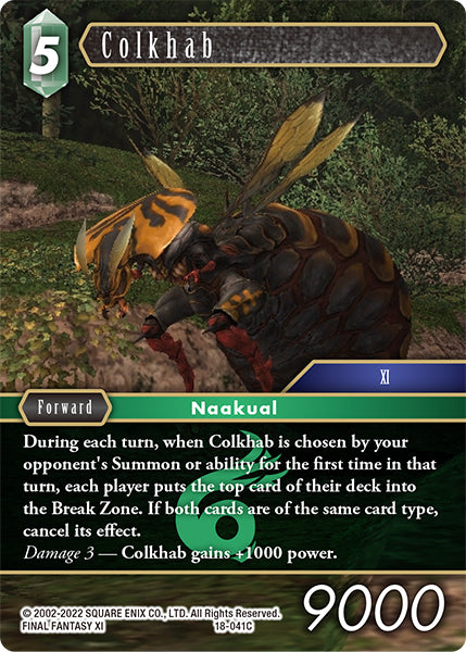 (041) Final Fantasy TCG Resurgence of Power Single: Colkhab (18-041) Holo Common