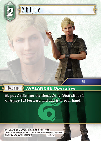 (042) Final Fantasy TCG Resurgence of Power Single: Zhijie (18-042)  Common