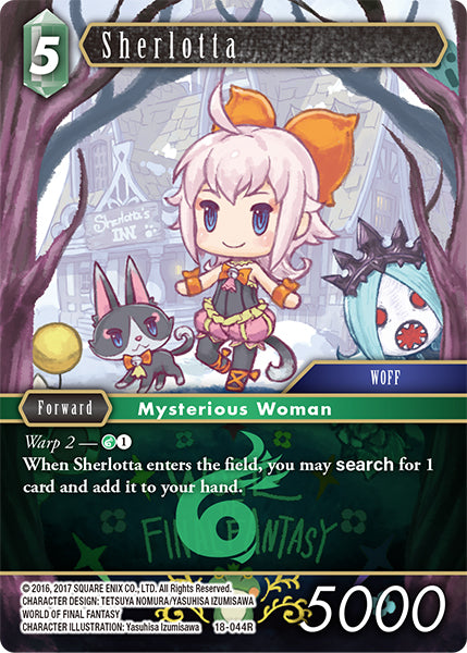 (044) Final Fantasy TCG Resurgence of Power Single: Sherlotta (18-044) (V.1) Holo Rare