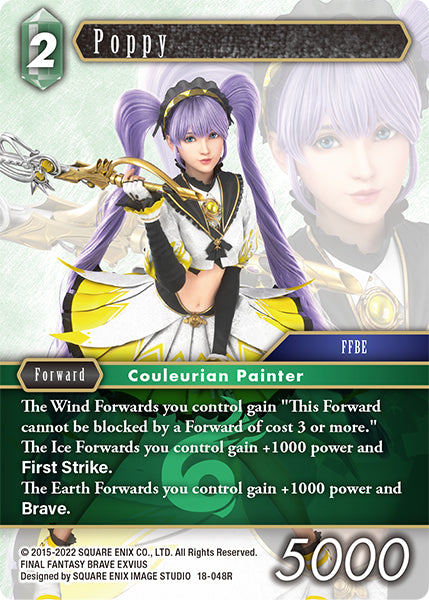 (048) Final Fantasy TCG Resurgence of Power Single: Poppy (18-048) Holo Rare