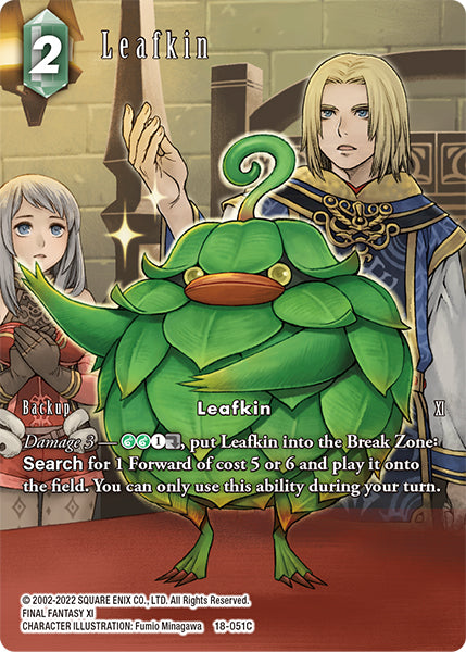 (051) Final Fantasy TCG Resurgence of Power Single: Leafkin (18-051) (V.2) Holo Common