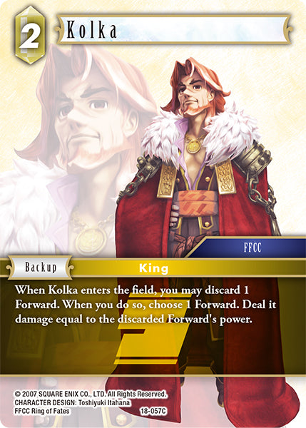 (057) Final Fantasy TCG Resurgence of Power Single: Kolka (18-057) Holo Common