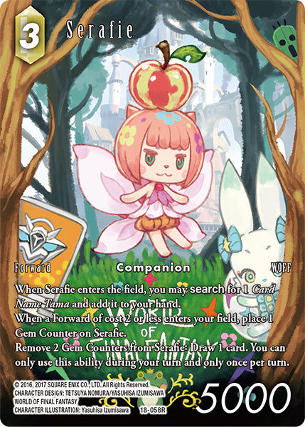 (058) Final Fantasy TCG Resurgence of Power Single: Serafie (18-058) (V.2) Holo Rare