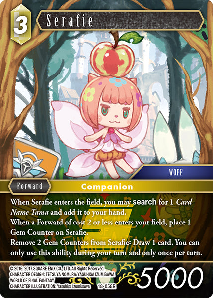 (058) Final Fantasy TCG Resurgence of Power Single: Serafie (18-058) (V.1) Holo Rare