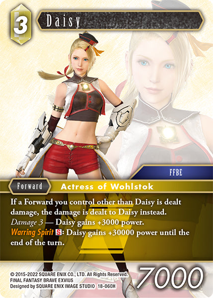 (060) Final Fantasy TCG Resurgence of Power Single: Daisy (18-060) Holo Hero