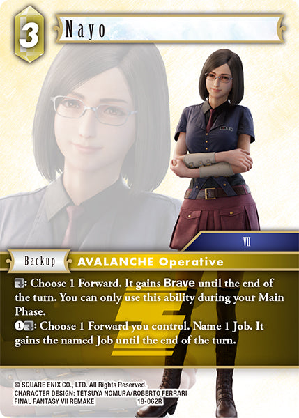 (062) Final Fantasy TCG Resurgence of Power Single: Nayo (18-062) Holo Rare