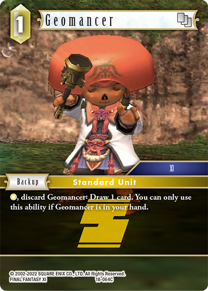 (064) Final Fantasy TCG Resurgence of Power Single: Geomancer (18-064) Holo Common