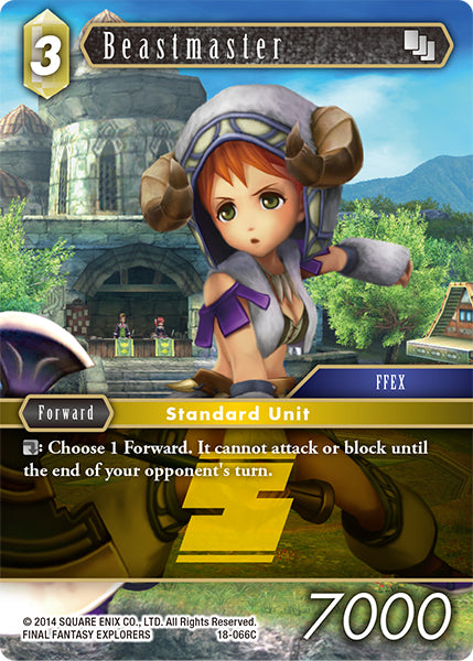 (066) Final Fantasy TCG Resurgence of Power Single: Beastmaster (18-066)  Common