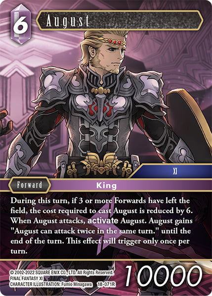 (071) Final Fantasy TCG Resurgence of Power Single: August (18-071) (V.1) Holo Rare