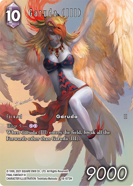 (073) Final Fantasy TCG Resurgence of Power Single: Garuda (III) (18-073) (V.2)  Hero