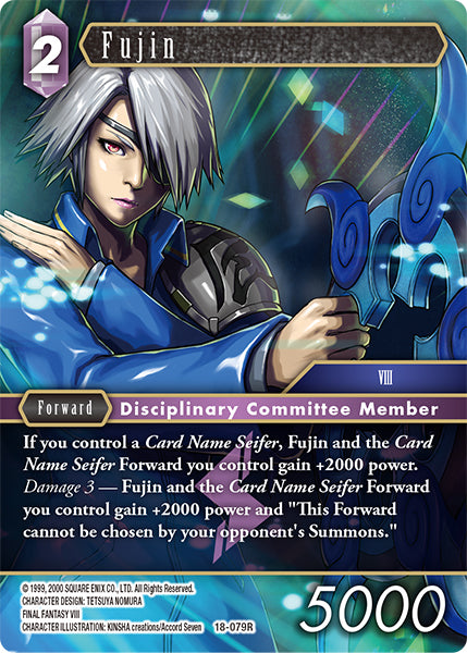 (079) Final Fantasy TCG Resurgence of Power Single: Fujin (18-079) (V.1) Holo Rare