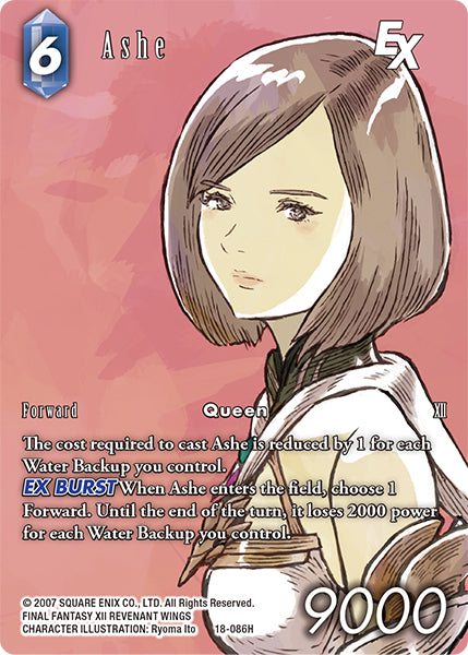 (086) Final Fantasy TCG Resurgence of Power Single: Ashe (18-086) (V.2) Holo Hero