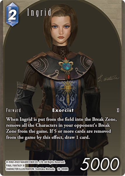 (088) Final Fantasy TCG Resurgence of Power Single: Ingrid (18-088) (V.2) Holo Rare