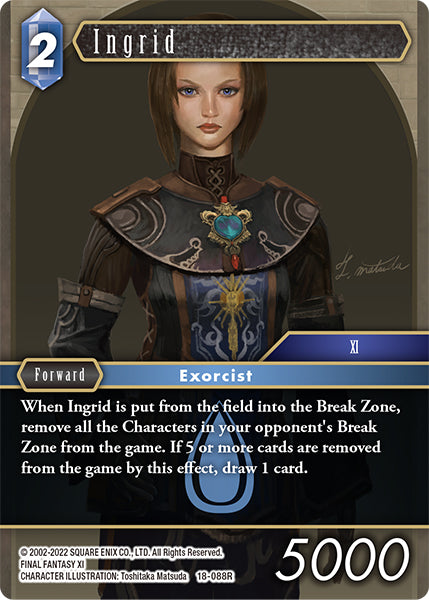 (088) Final Fantasy TCG Resurgence of Power Single: Ingrid (18-088) (V.1) Holo Rare
