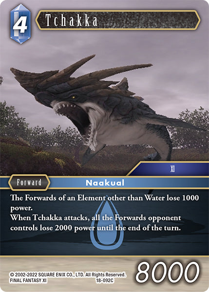 (092) Final Fantasy TCG Resurgence of Power Single: Tchakka (18-092)  Common