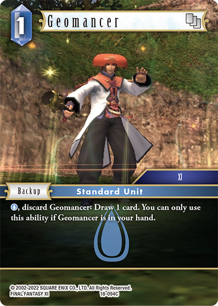 (094) Final Fantasy TCG Resurgence of Power Single: Geomancer (18-094) Holo Common