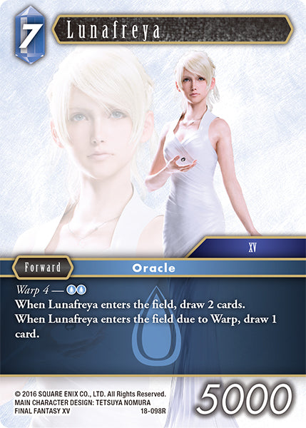 (098) Final Fantasy TCG Resurgence of Power Single: Lunafreya (18-098) Holo Rare