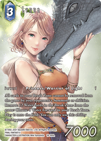 (100) Final Fantasy TCG Resurgence of Power Single: Lenna (18-100) (V.2)  Legend