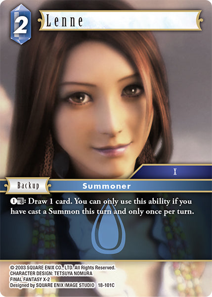 (101) Final Fantasy TCG Resurgence of Power Single: Lenne (18-101) Holo Common