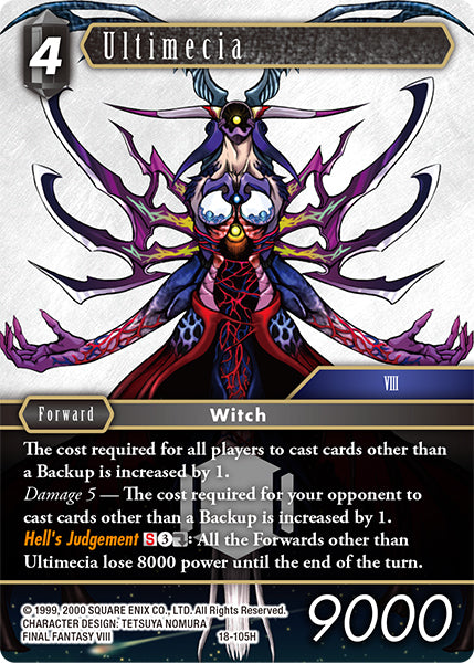 (105) Final Fantasy TCG Resurgence of Power Single: Ultimecia (18-105) Holo Hero
