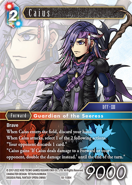 (108) Final Fantasy TCG Resurgence of Power Single: Caius (18-108)  Hero