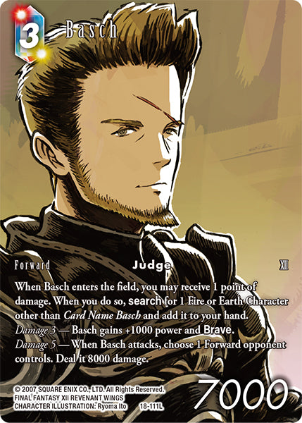 (111) Final Fantasy TCG Resurgence of Power Single: Basch (18-111) (V.2)  Legend