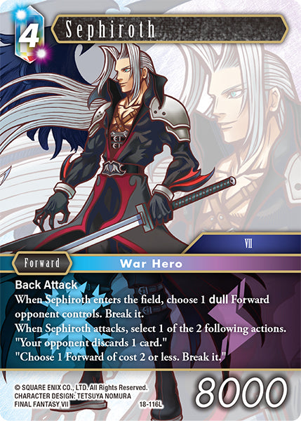 (116) Final Fantasy TCG Resurgence of Power Single: Sephiroth (18-116)  Legend