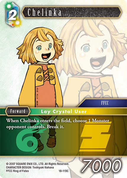 (119) Final Fantasy TCG Resurgence of Power Single: Chelinka (18-119) Holo Common
