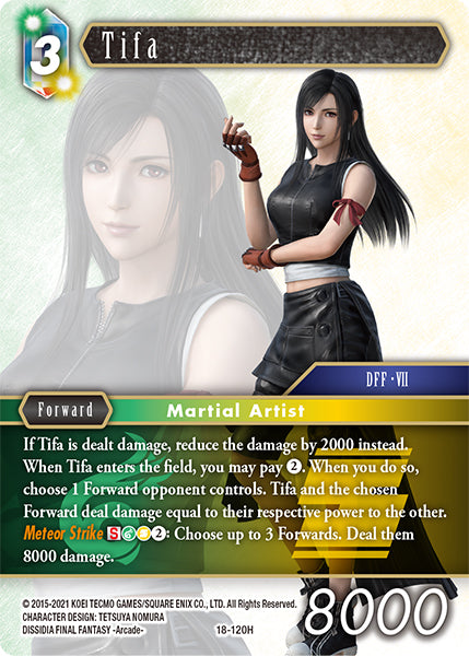 (120) Final Fantasy TCG Resurgence of Power Single: Tifa (18-120)  Hero