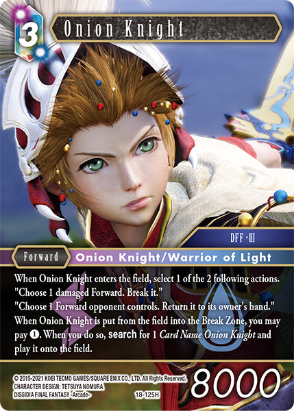 (125) Final Fantasy TCG Resurgence of Power Single: Onion Knight (18-125)  Hero