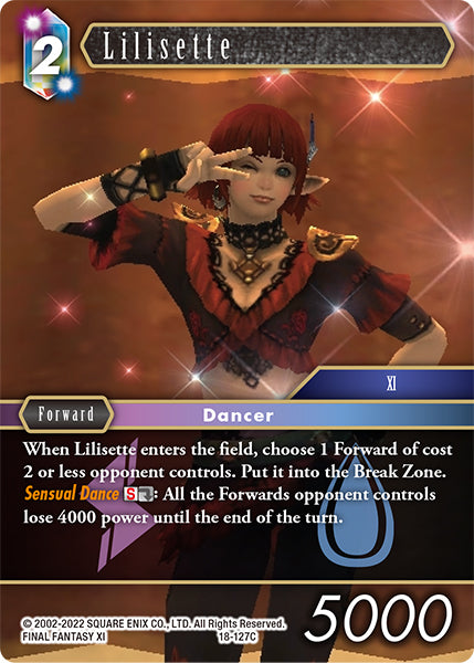 (127) Final Fantasy TCG Resurgence of Power Single: Lilisette (18-127) Holo Common