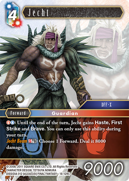 (129) Final Fantasy TCG Resurgence of Power Single: Jecht (18-129) Holo Common
