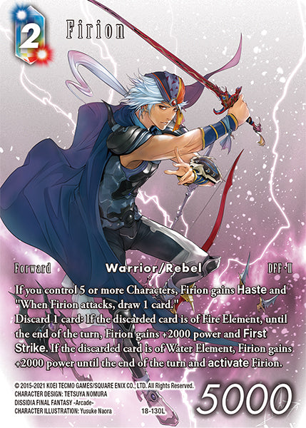 (130) Final Fantasy TCG Resurgence of Power Single: Firion (18-130) (V.2) Holo Legend