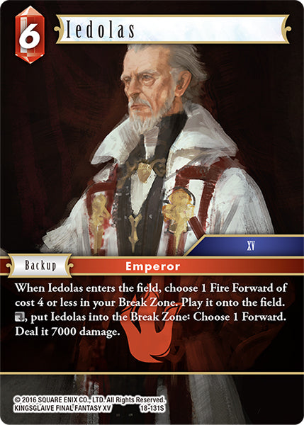 (131) Final Fantasy TCG Resurgence of Power Single: Iedolas (18-131) Holo Starter