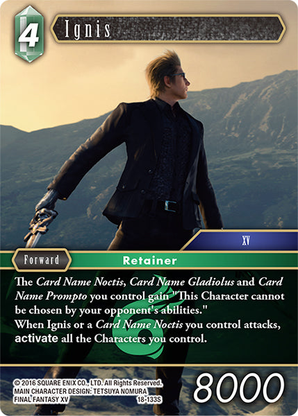 (133) Final Fantasy TCG Resurgence of Power Single: Ignis (18-133) Holo Starter