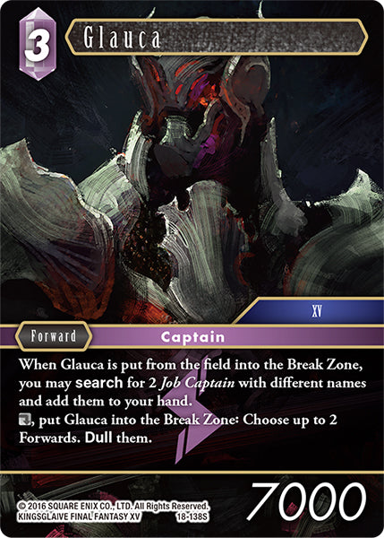 (138) Final Fantasy TCG Resurgence of Power Single: Glauca (18-138) (V.1) Holo Starter