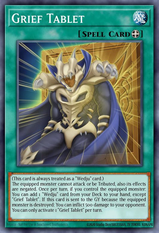 (032) YuGiOh TCG MZTM: Maze of the Master Single: Grief Tablet  Super Rare