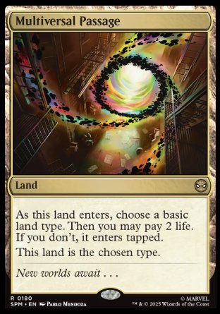 (180) Magic The Gathering Magic: The Gathering | Marvel's Spider-Man Single: Multiversal Passage Holo Rare