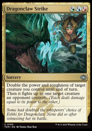 (180) Magic The Gathering Tarkir: Dragonstorm Single: Dragonclaw Strike  Uncommon