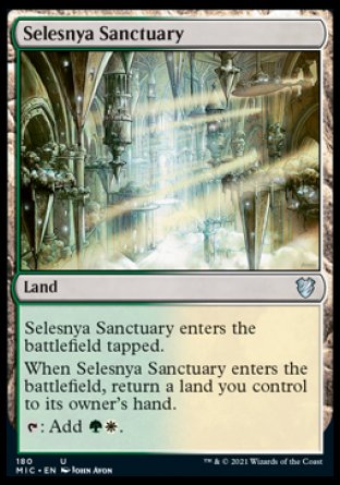 (180) Magic The Gathering Commander: Innistrad: Midnight Hunt Single: Selesnya Sanctuary  Uncommon
