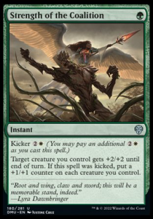 (180) Magic The Gathering Dominaria United Single: Strength of the Coalition Holo Uncommon