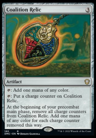 (180) Magic The Gathering Commander: Dominaria United Single: Coalition Relic Holo Rare