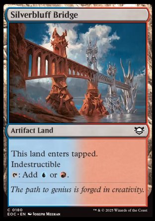 (180) Magic The Gathering Commander: Edge of Eternities Single: Silverbluff Bridge  Common
