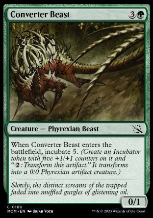 (180) Magic The Gathering March of the Machine Single: Converter Beast Holo Common