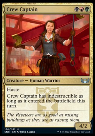(180) Magic The Gathering Streets of New Capenna Single: Crew Captain Holo Uncommon