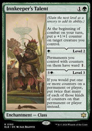 (180) Magic The Gathering Bloomburrow Single: Innkeeper's Talent  Rare