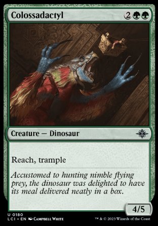 (180) Magic The Gathering The Lost Caverns of Ixalan Single: Colossadactyl  Uncommon