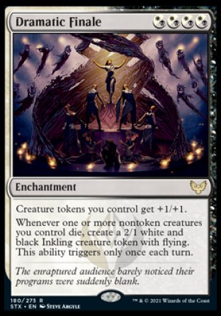 (180) Magic The Gathering Strixhaven: School of Mages Single: Dramatic Finale  Rare