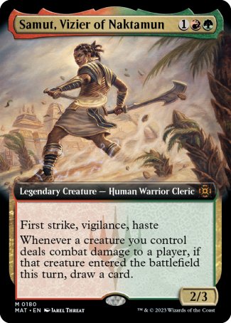(180) Magic The Gathering March of the Machine: The Aftermath: Extras Single: Samut, Vizier of Naktamun (V.3)  Mythic