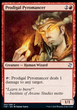 (180/289) Magic The Gathering Time Spiral Remastered Single: Prodigal Pyromancer  Uncommon